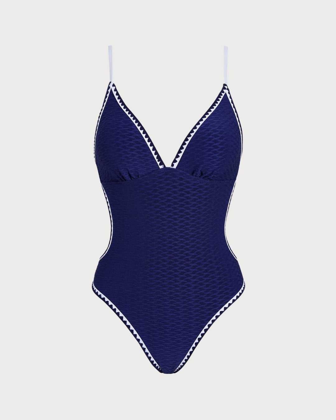 Morgan and Brooke | Blue Cross Bralette One Piece Swimwear