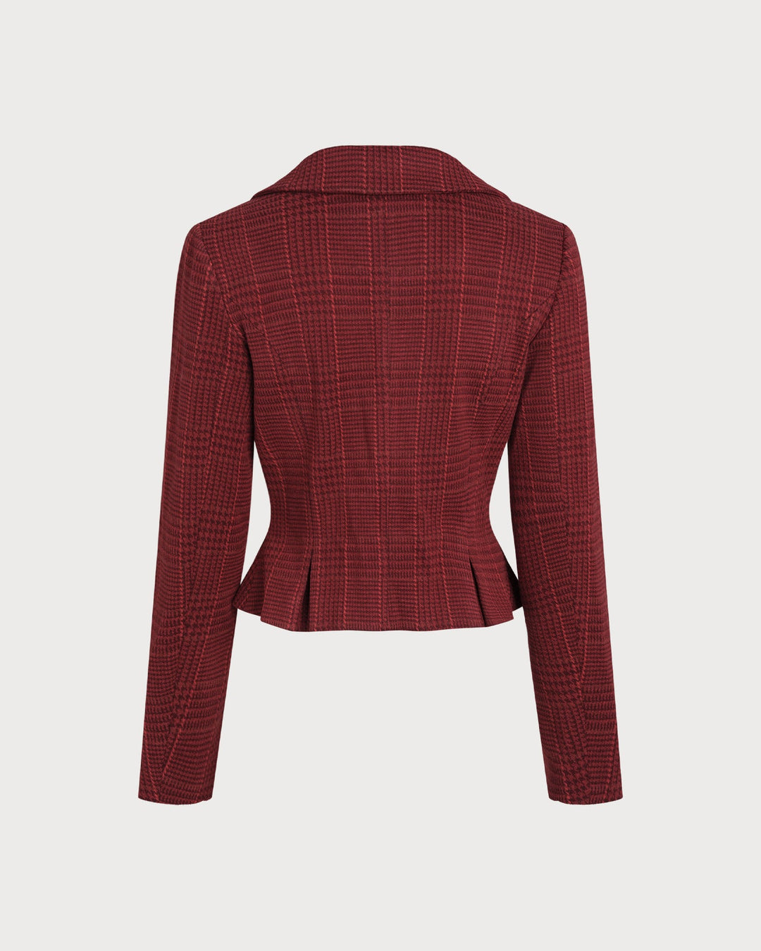 Morgan and Brooke | Double Breasted Jacket for Women in Red Plaid