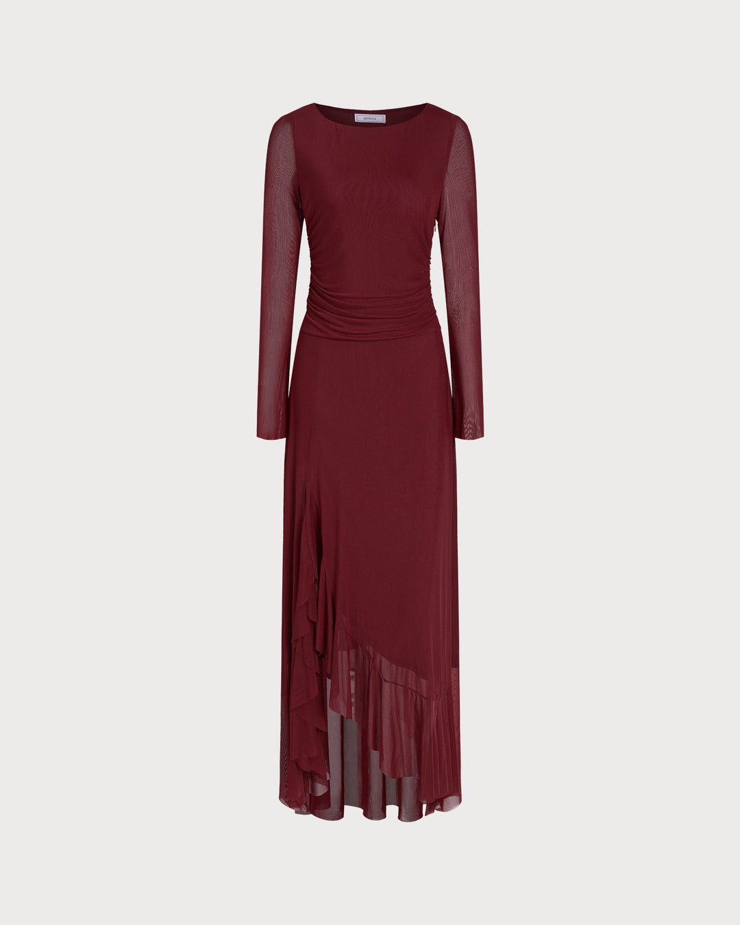 Morgan and Brooke | Boat Neck Maxi Dress for Women in Red