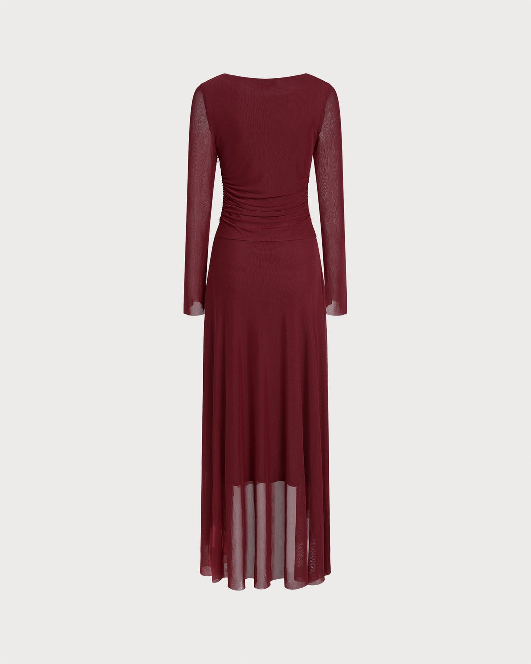 Morgan and Brooke | Boat Neck Maxi Dress for Women in Red