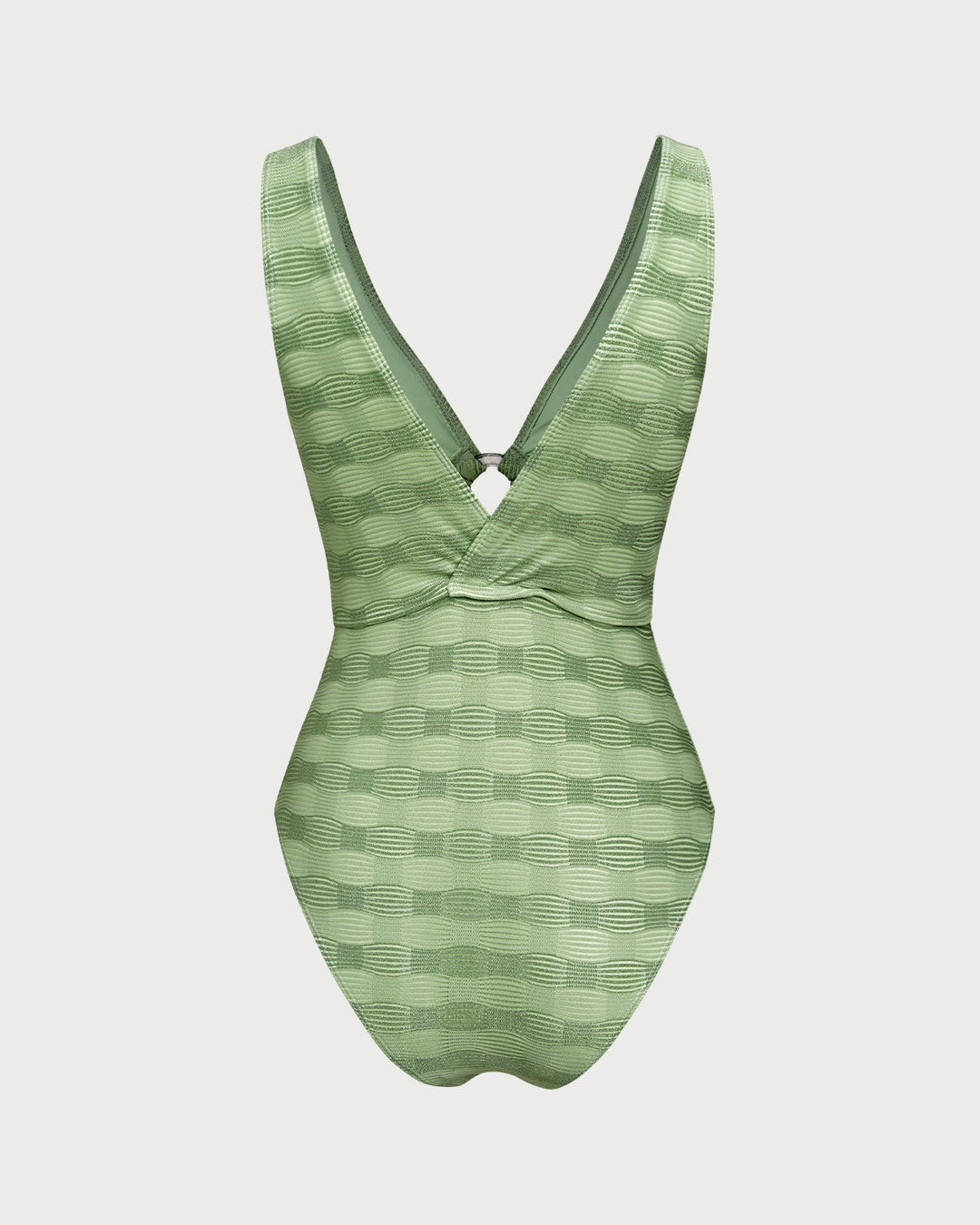 Morgan and Brooke | Textured Green One Piece Swimwear