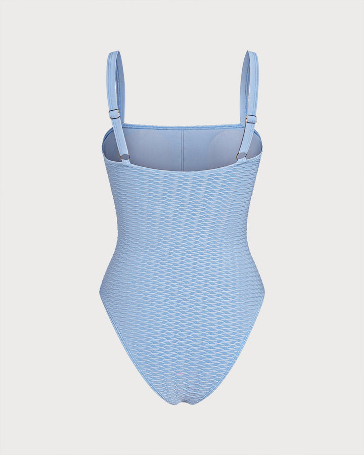 Morgan and Brooke | Bandeau One Piece Swimwear for Women in Blue