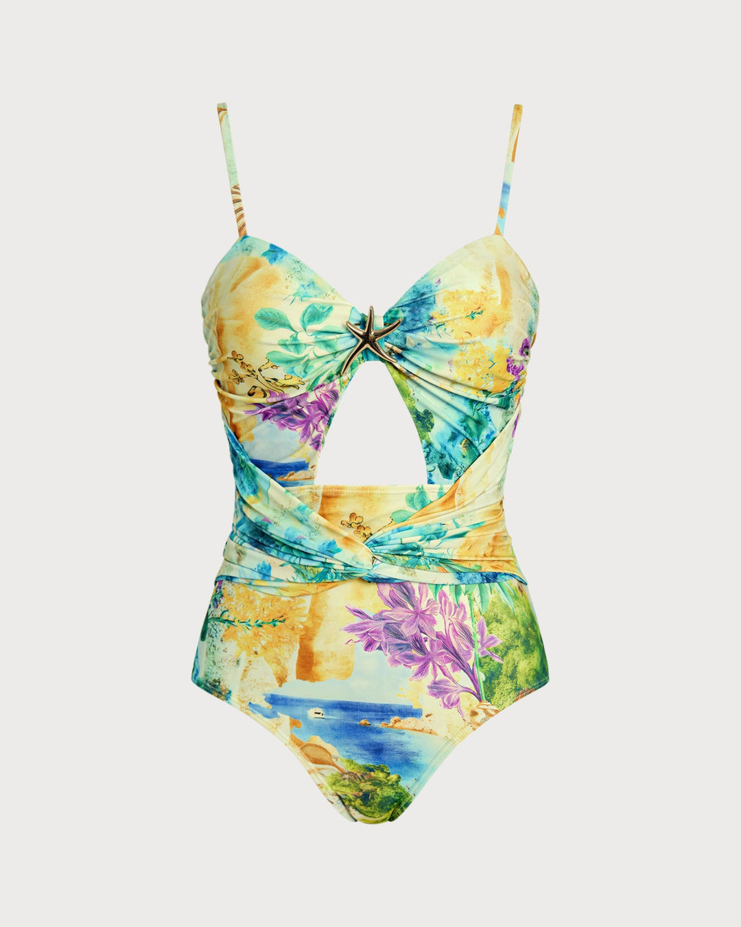 Morgan and Brooke | Floral Twist One Piece Swimsuit