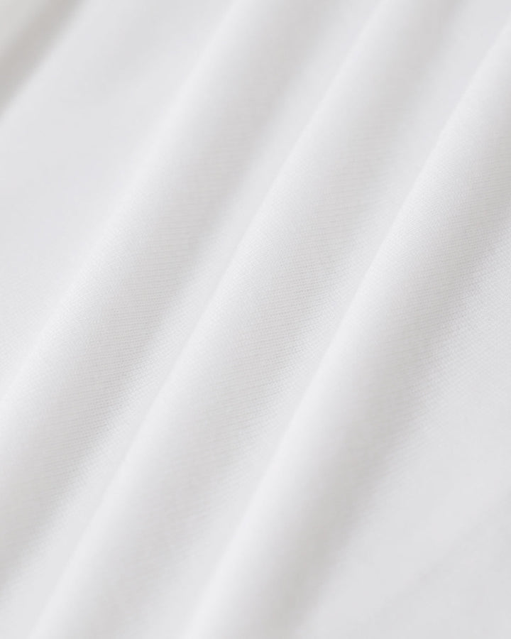 Morgan and Brooke | White Elastic Waist Midi Skirt