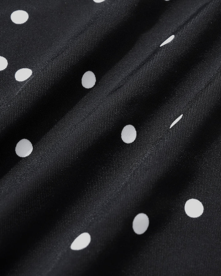 Morgan and Brooke | One Piece Swimwear for Women, Black Polka Dots