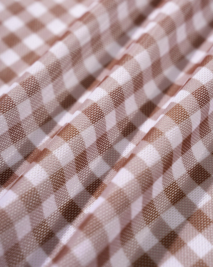 Morgan and Brooke | Coffee Plaid Cover-up