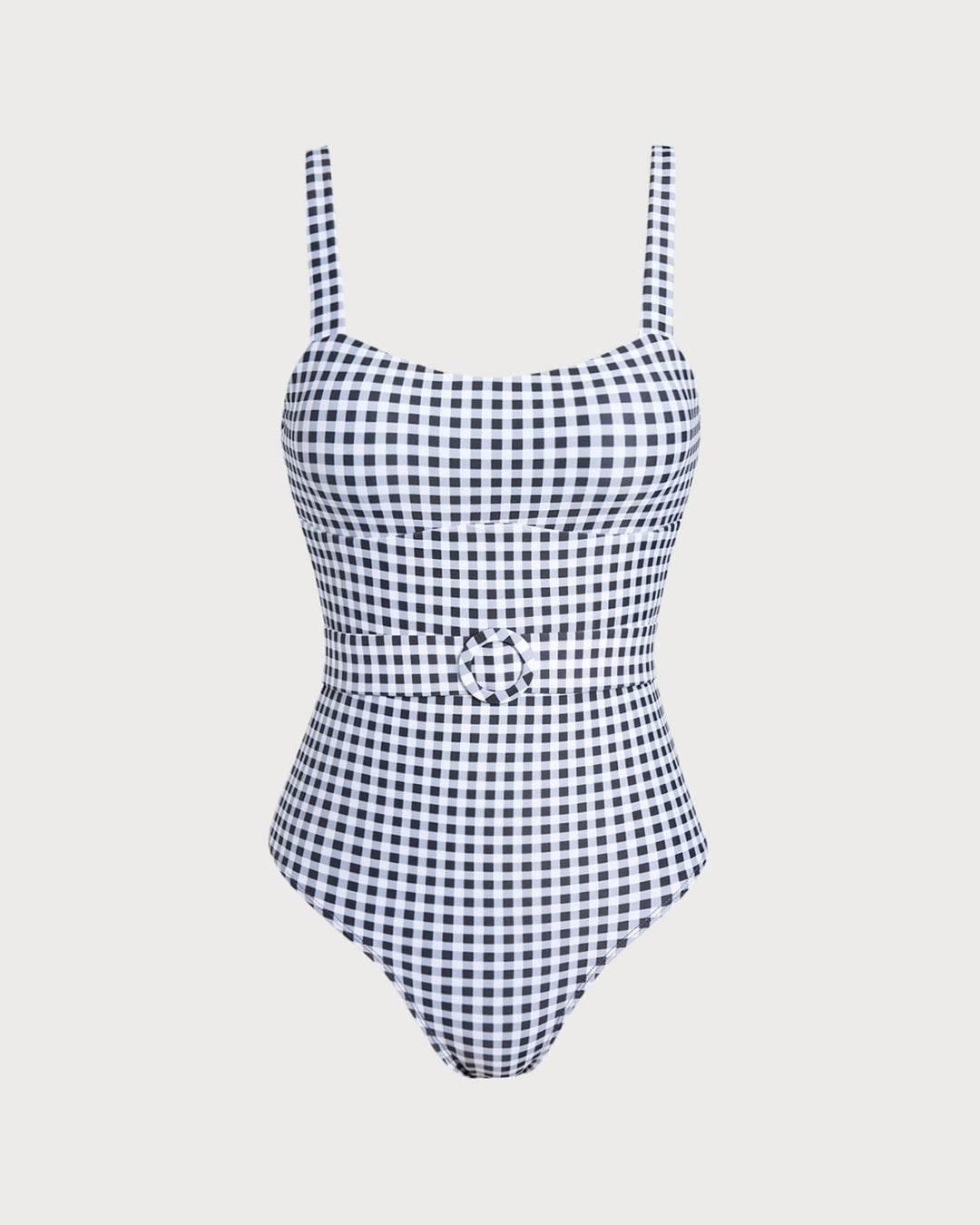 Morgan and Brooke | Black Plaid One Piece Swimsuit