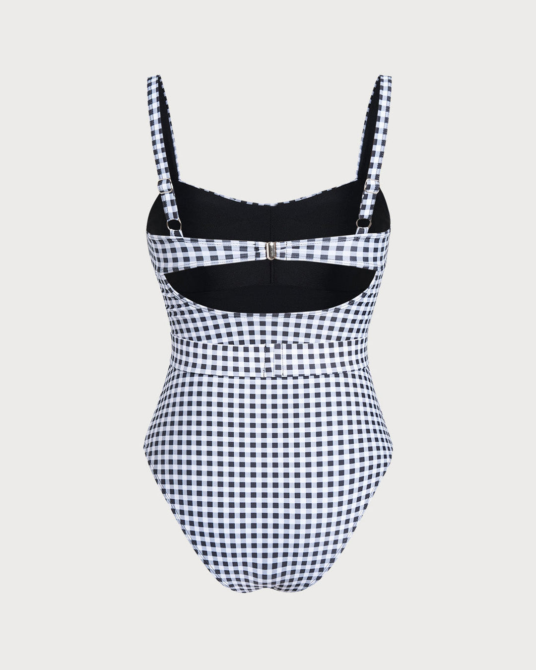 Morgan and Brooke | Black Plaid One Piece Swimsuit