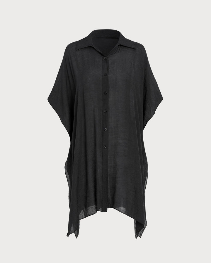 Morgan and Brooke | Black Loose Beach Cover-up