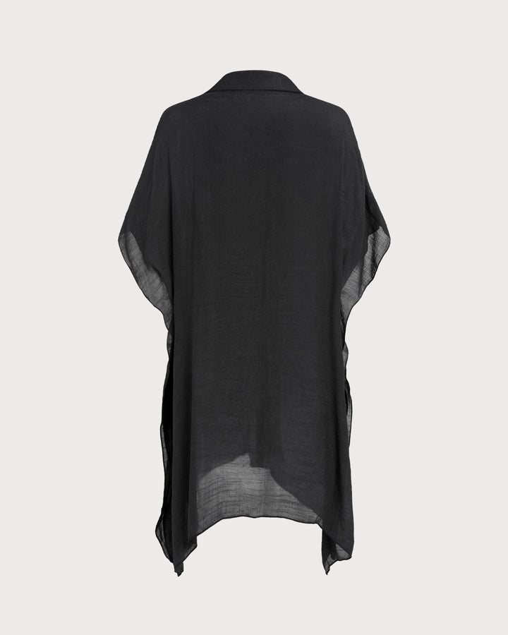Morgan and Brooke | Black Loose Beach Cover-up