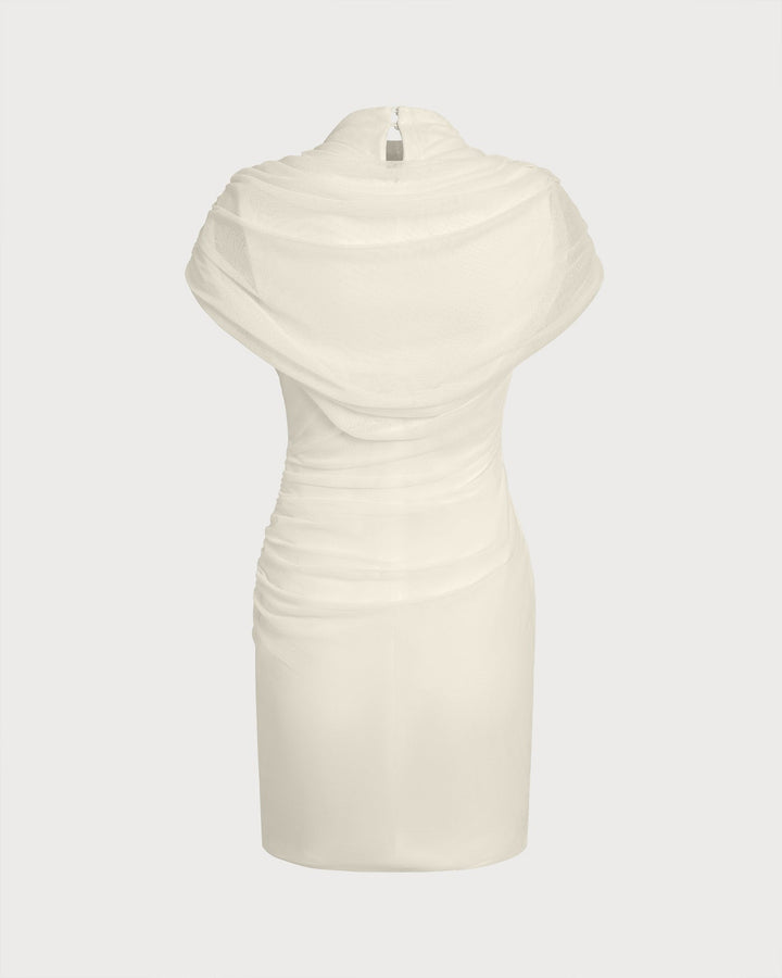 Morgan and Brooke | Bodycon Mini Dress for Women in Apricot