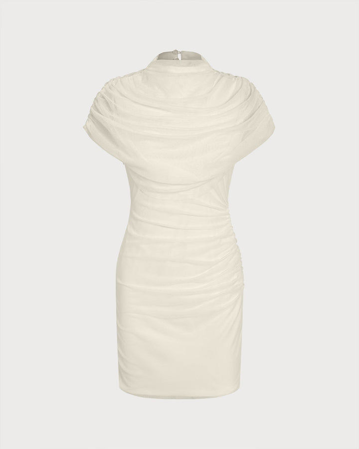 Morgan and Brooke | Bodycon Mini Dress for Women in Apricot