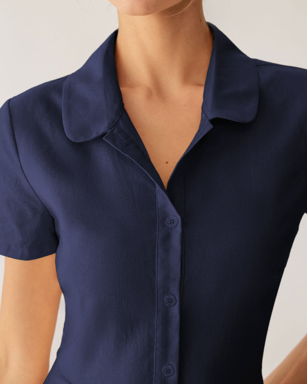 Morgan and Brooke | Navy Pocket Midi Dress