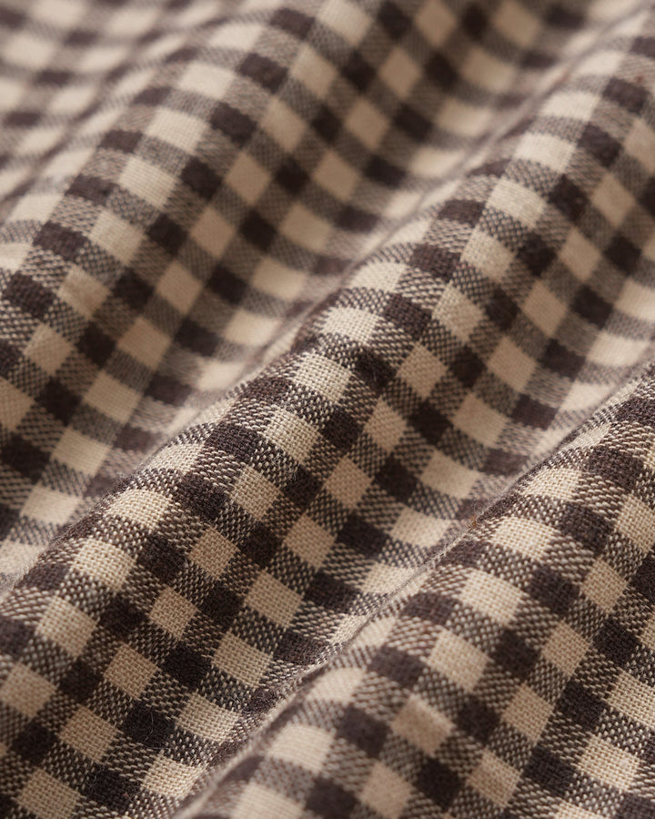 Morgan and Brooke | Brown Plaid Pleated Mini Dress