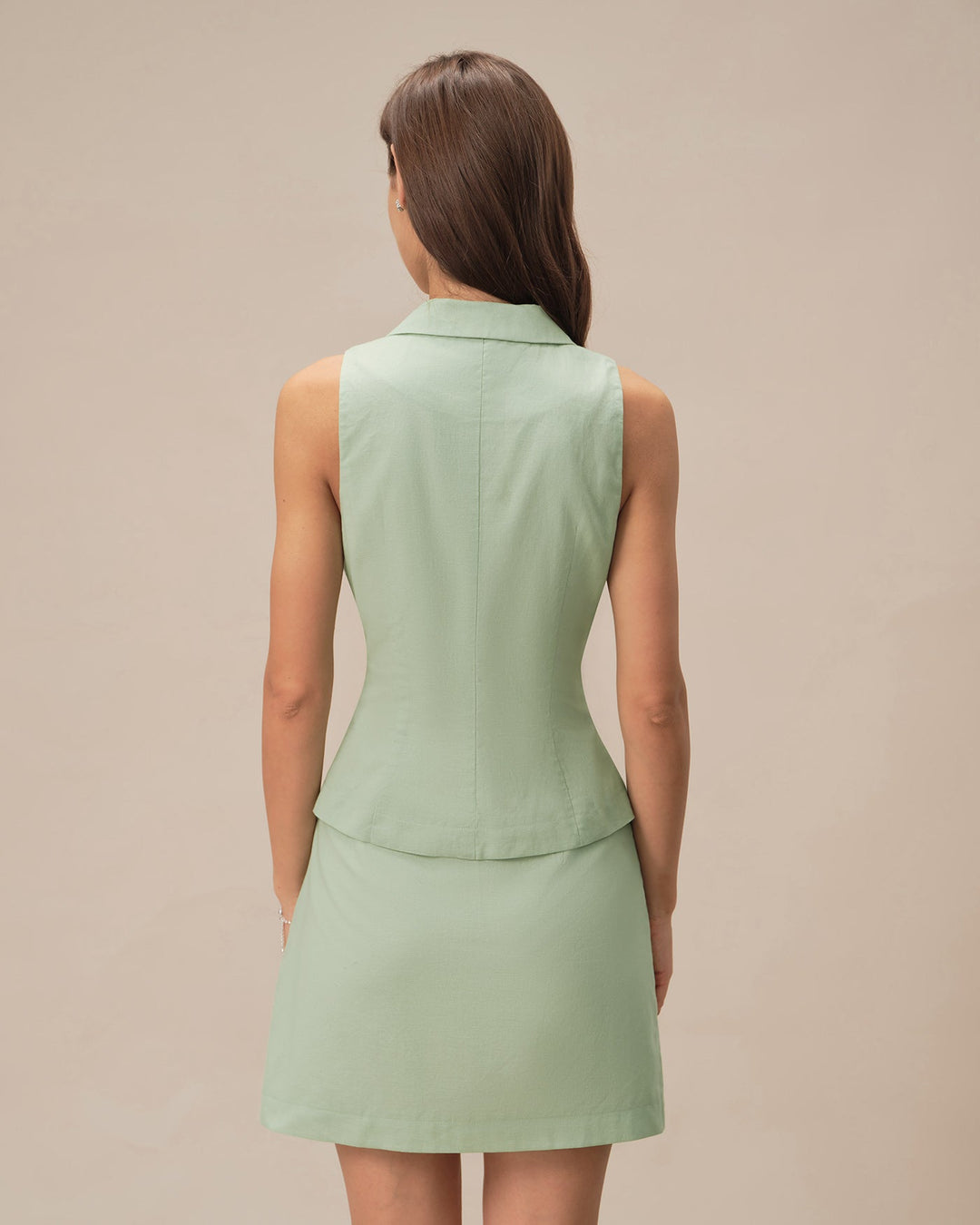 Morgan and Brooke | Green A-Line Mini Skirt