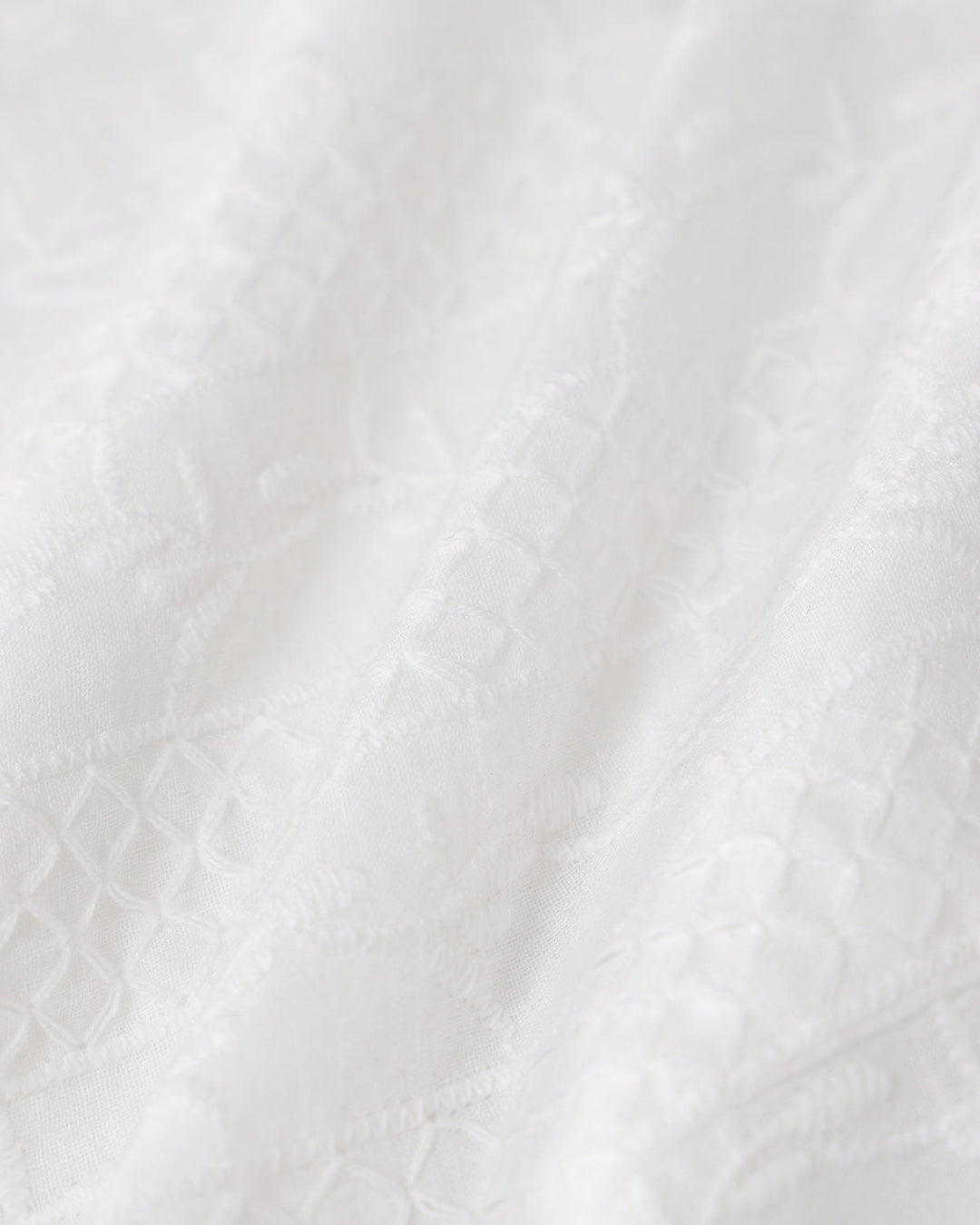 Morgan and Brooke | Textured Boat Neck Button Vest for Women in White
