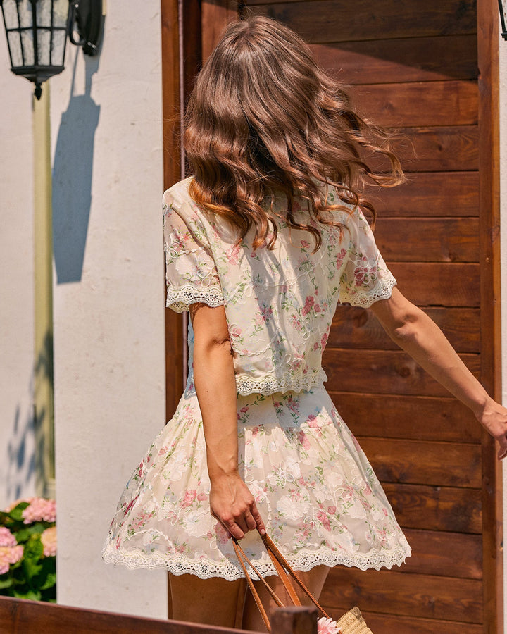 Morgan and Brooke | Floral Lace Blouse for Women