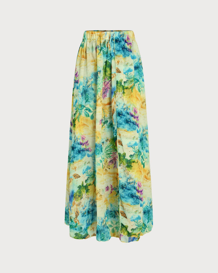 Morgan and Brooke | Floral Elastic Waist Cover-up