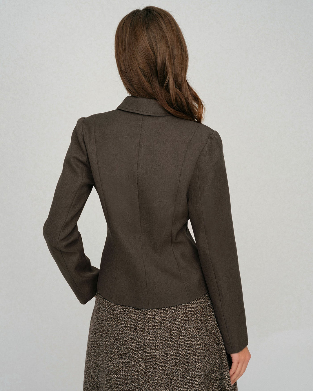 Morgan and Brooke | Single Breasted Jacket for Women in Solid Color