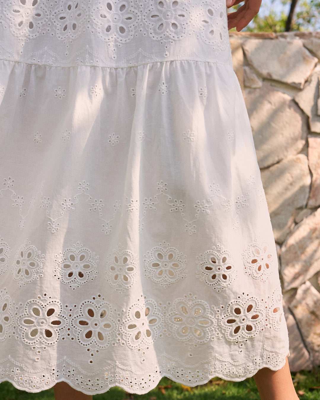 Morgan and Brooke | Floral Maxi Dress for Women in White