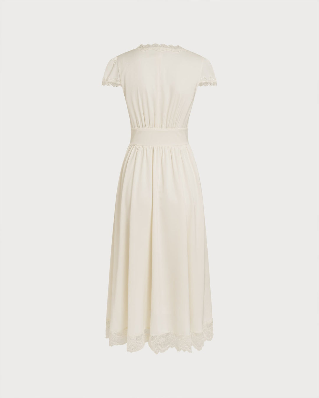 Morgan and Brooke | Lace Maxi Dress for Women in Apricot