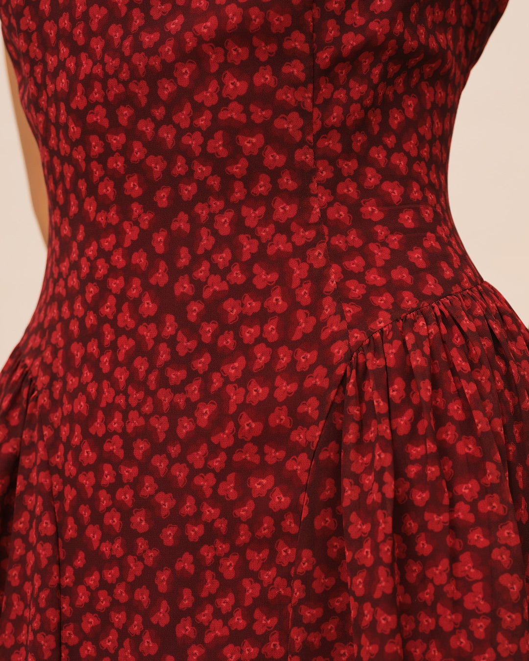 Morgan and Brooke | Cap Sleeve Floral Maxi Dress, Women's, Red