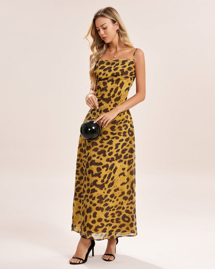 Morgan and Brooke | Yellow Cross Slip Maxi Dress