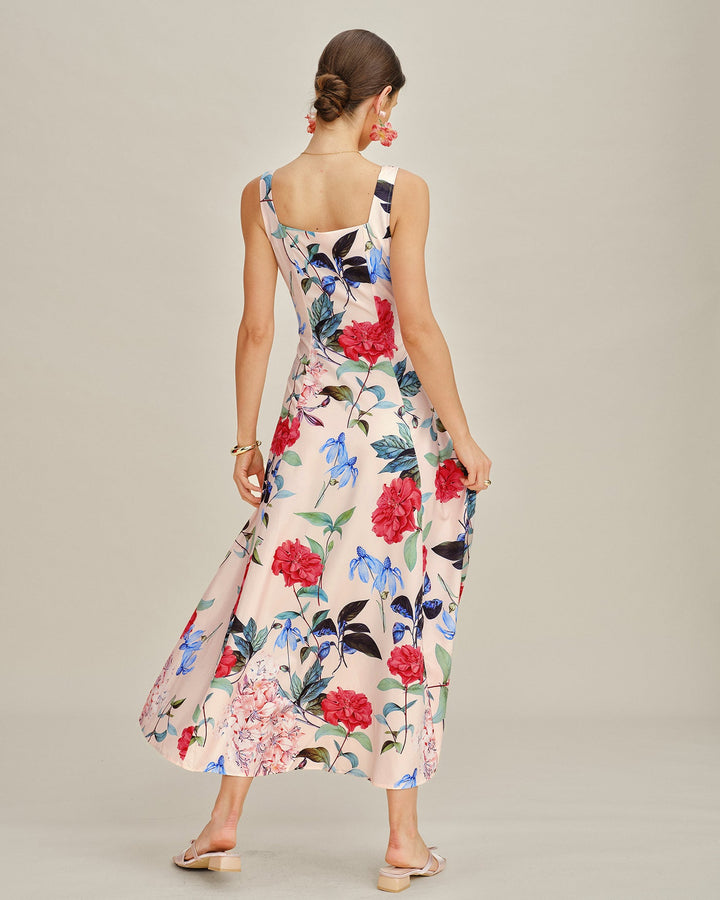 Morgan and Brooke | Floral A-Line Maxi Dress for Women