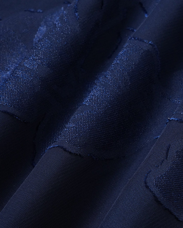Morgan and Brooke | Navy Jacquard Maxi Dress