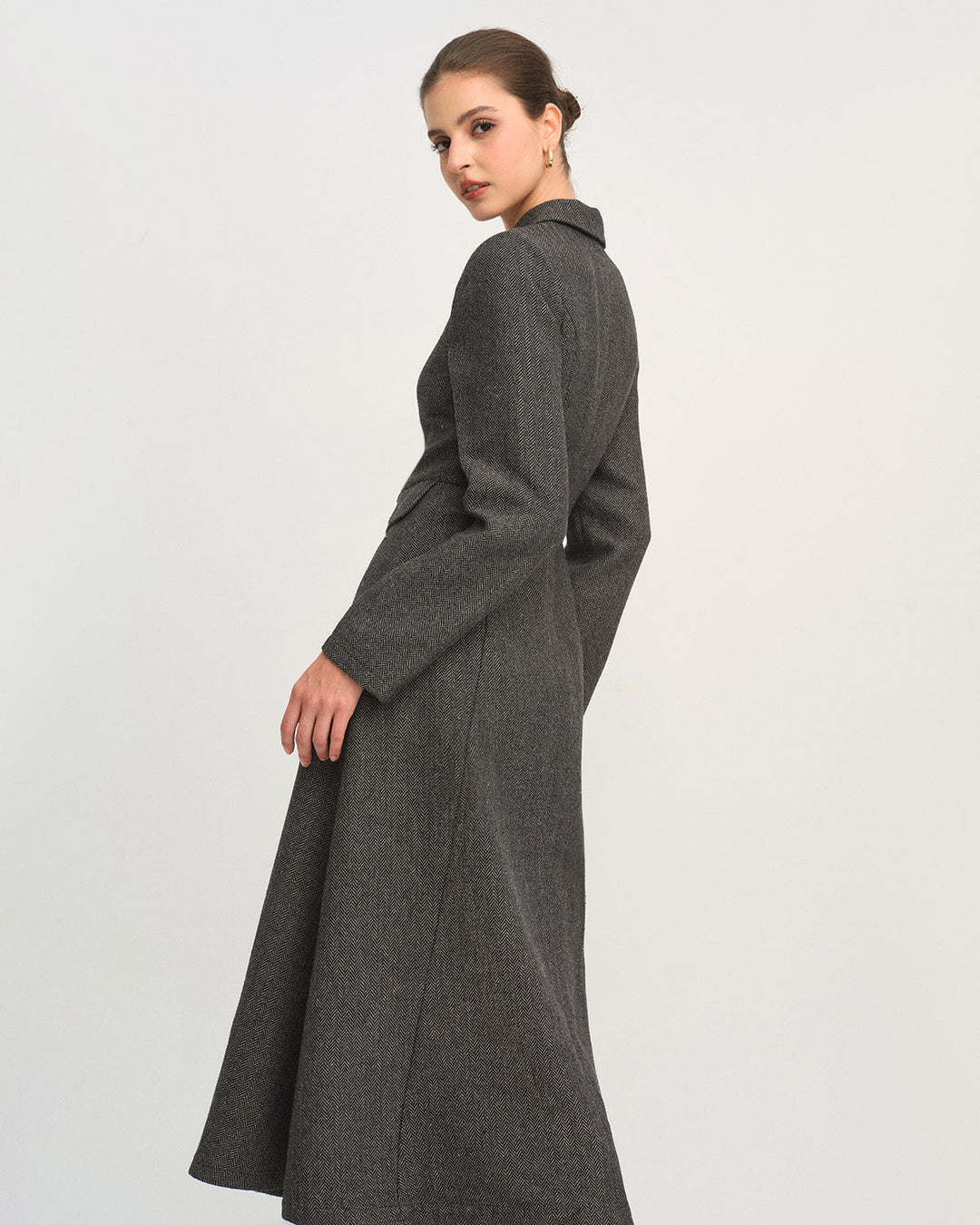 Morgan and Brooke | Grey A-Line Maxi Dress