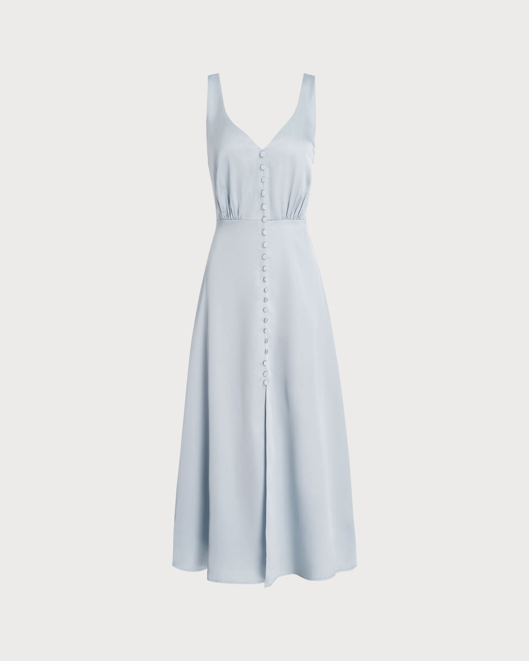 Morgan and Brooke | Grey A-Line Maxi Dress