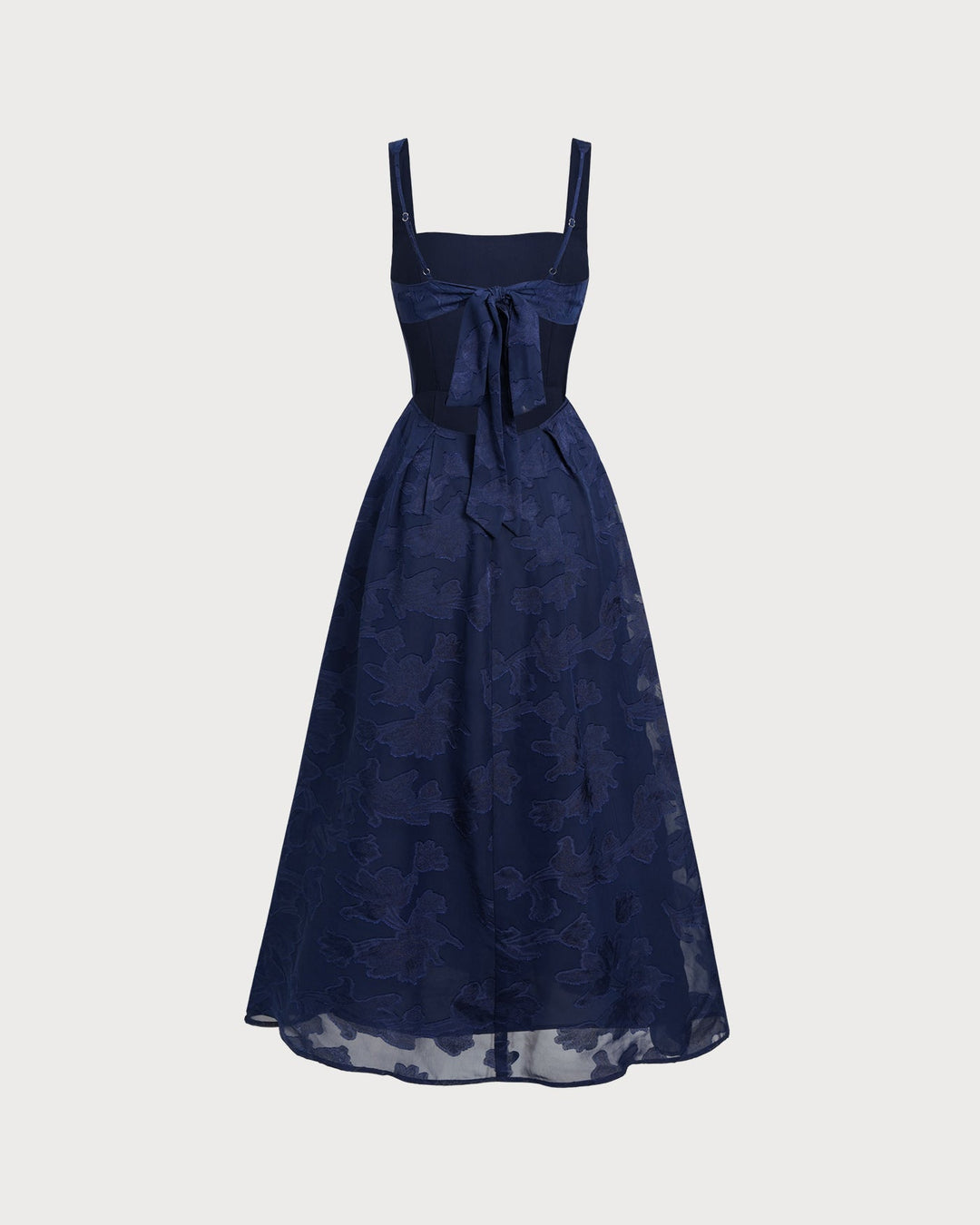Morgan and Brooke | Navy Jacquard Maxi Dress