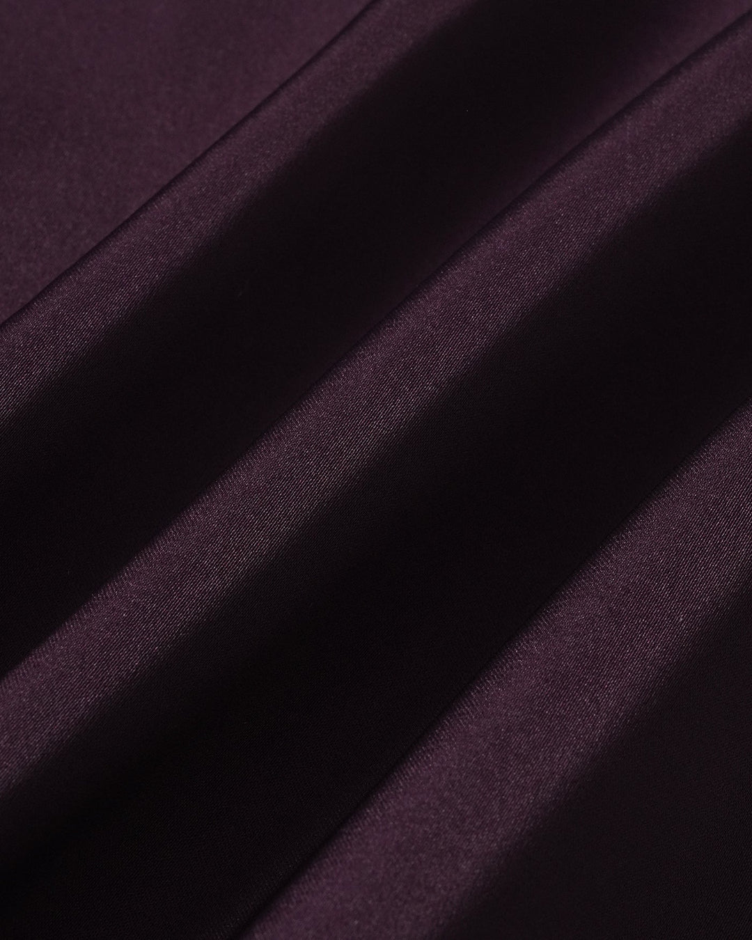 Morgan and Brooke | Satin Midi Dress for Women in Purple with Cowl Neck and Mermaid Fit