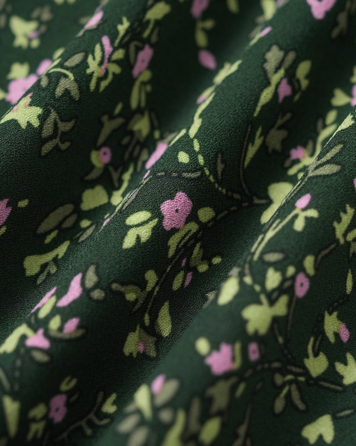 Morgan and Brooke | Floral Midi Dress for Women in Green