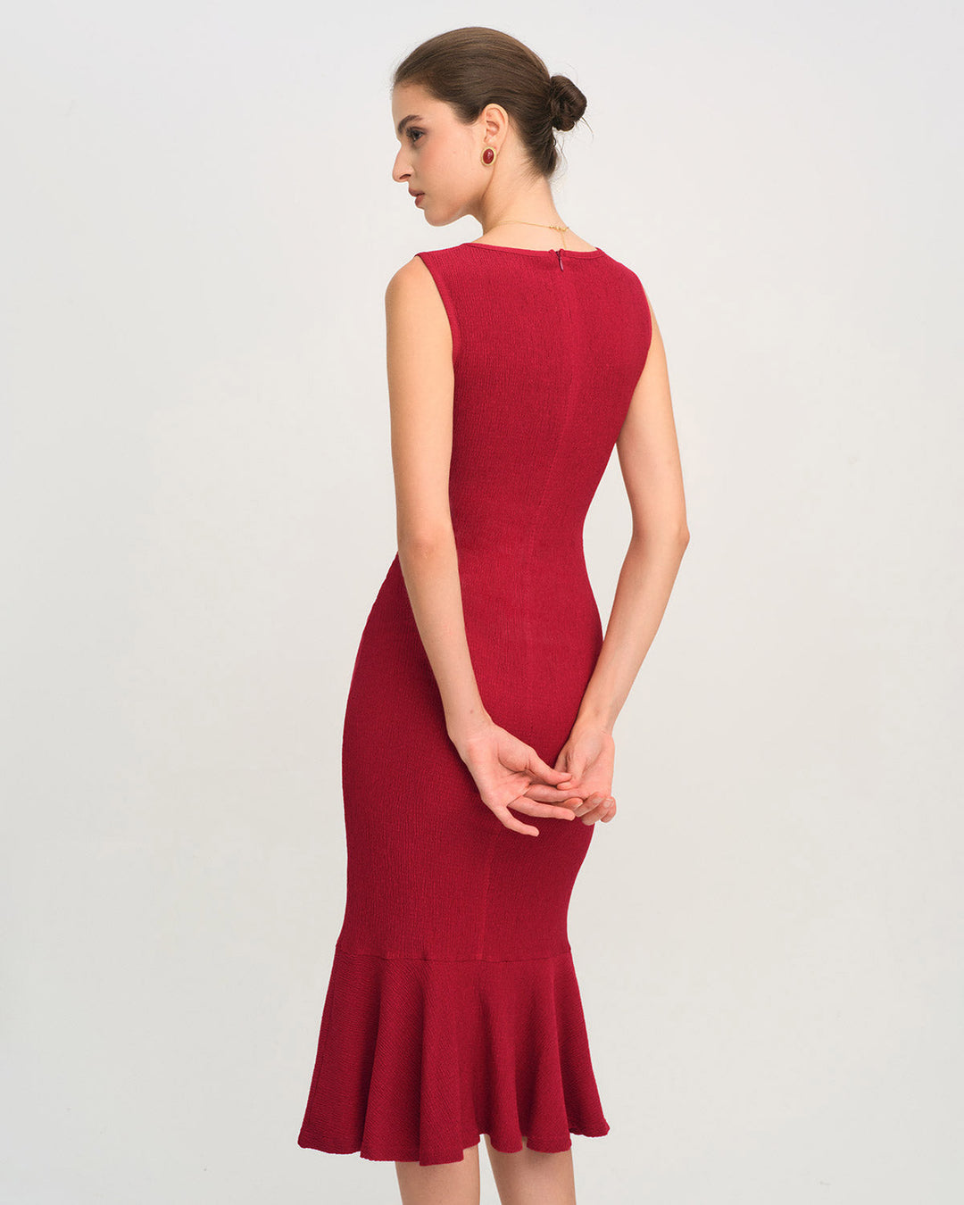 Morgan and Brooke | A-Line Midi Dress for Women in Red