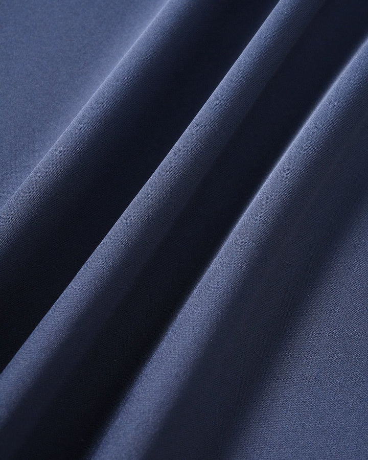 Morgan and Brooke | Satin Midi Dress for Women in Navy