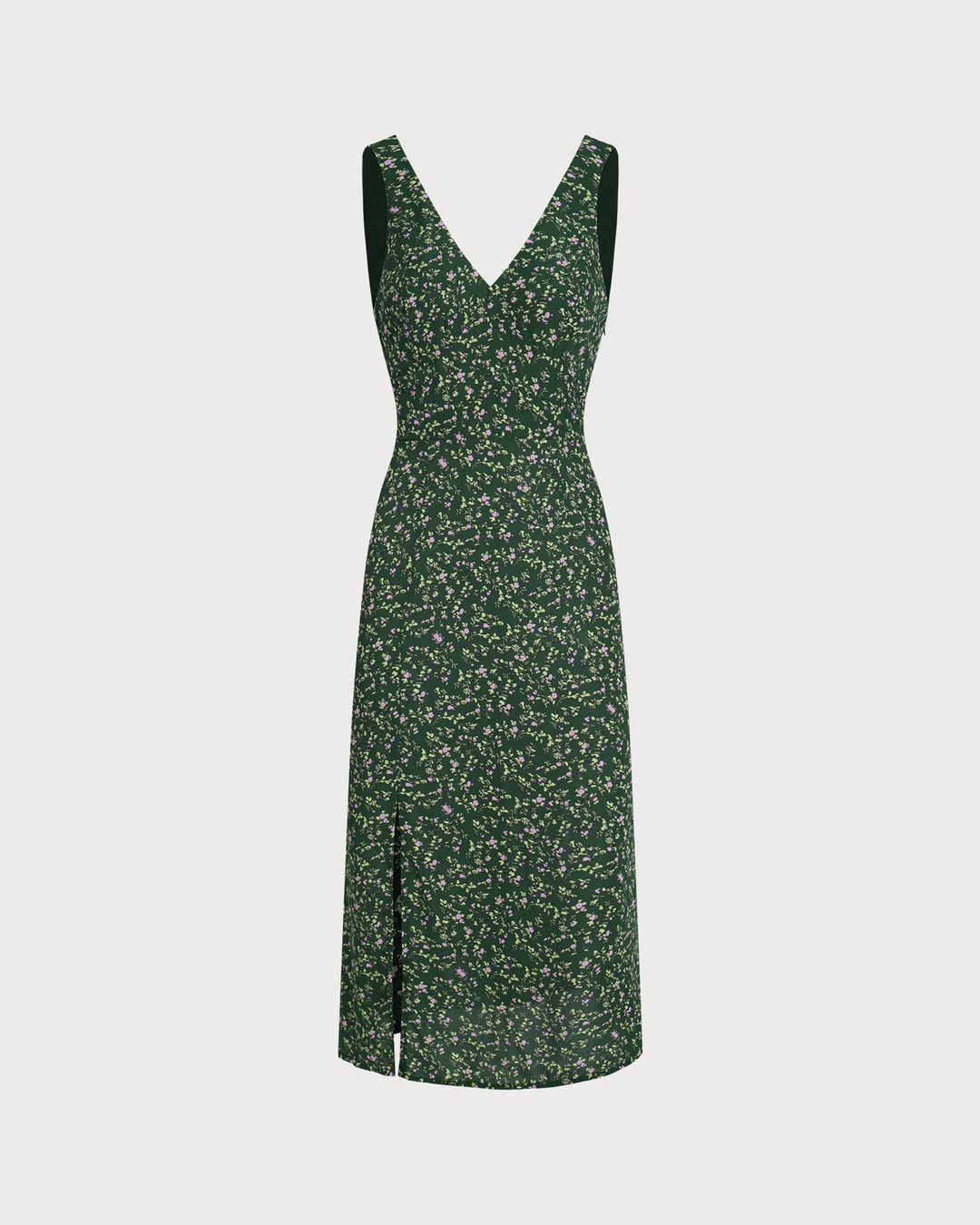 Morgan and Brooke | Floral Midi Dress for Women in Green
