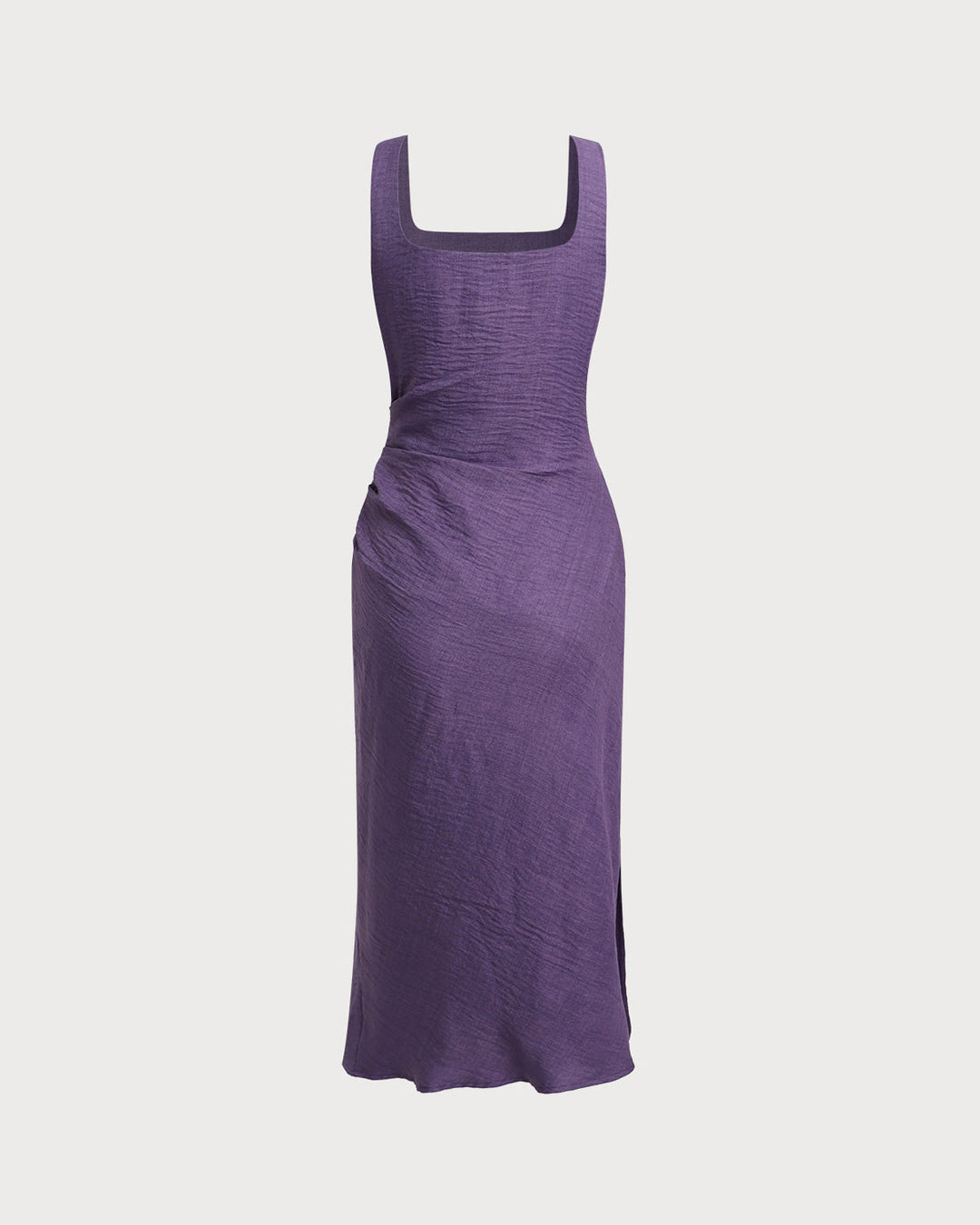 Morgan and Brooke | Square Neck Slip Midi Dress, Purple