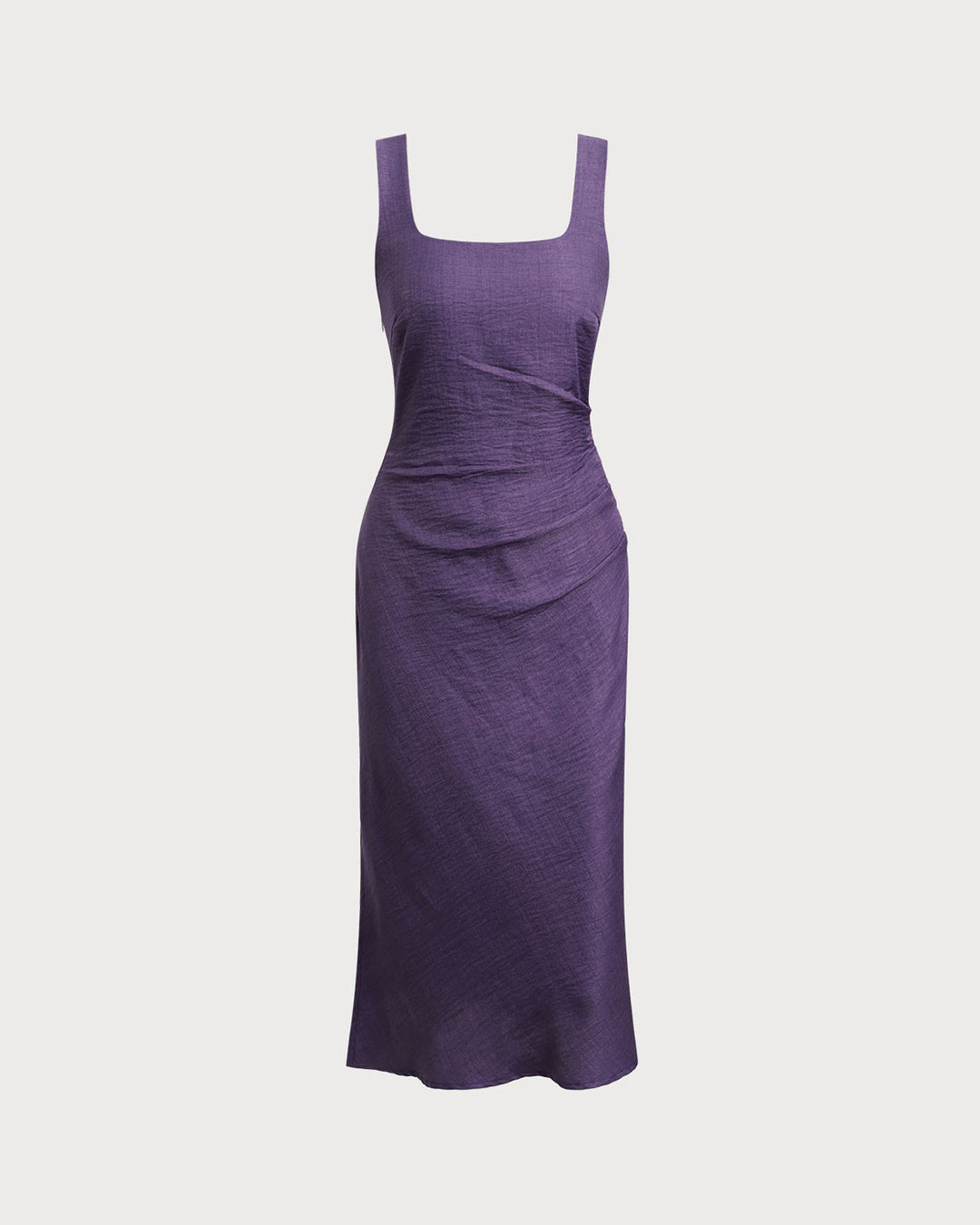 Morgan and Brooke | Square Neck Slip Midi Dress, Purple