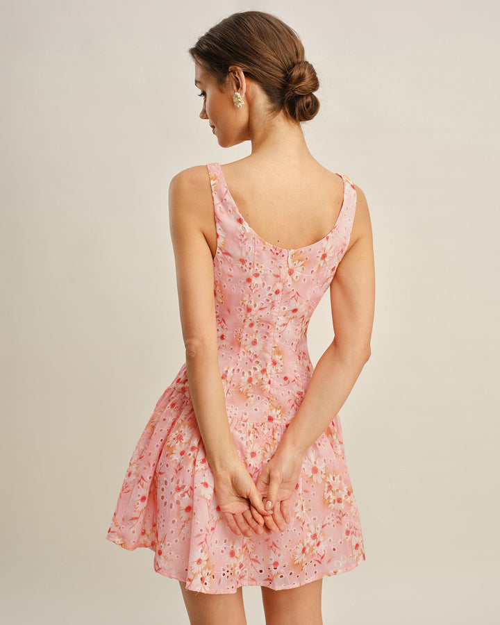 Morgan and Brooke | Floral Mini Dress for Women in Lightweight Fabric
