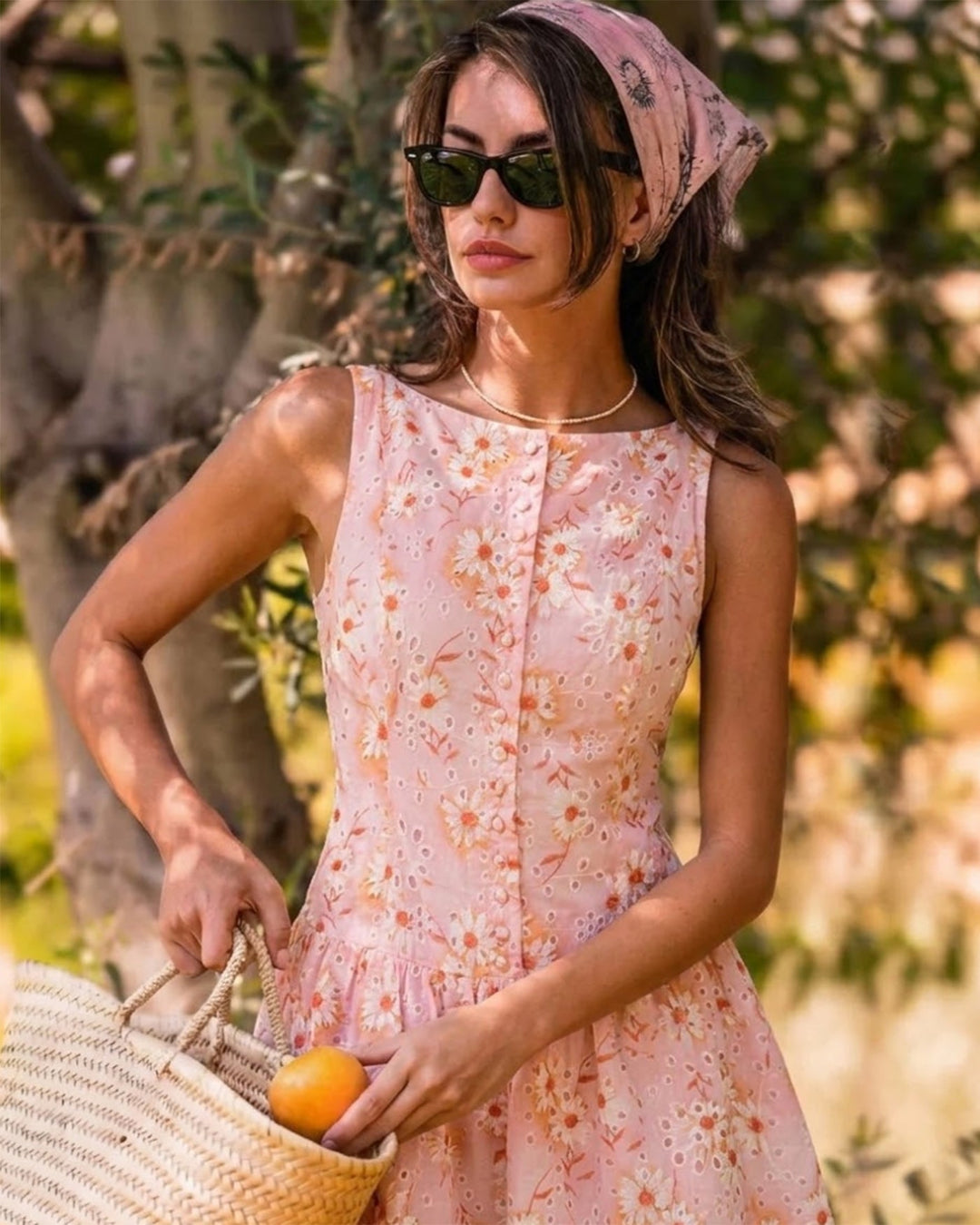 Morgan and Brooke | Floral Mini Dress for Women in Lightweight Fabric