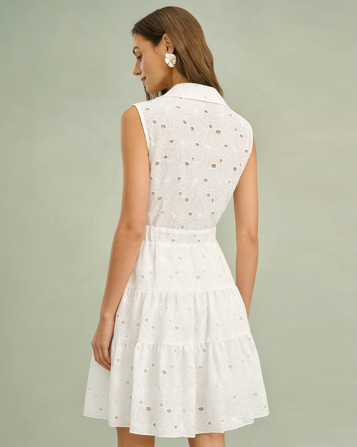 Morgan and Brooke | Cut Out Mini Dress for Women in White