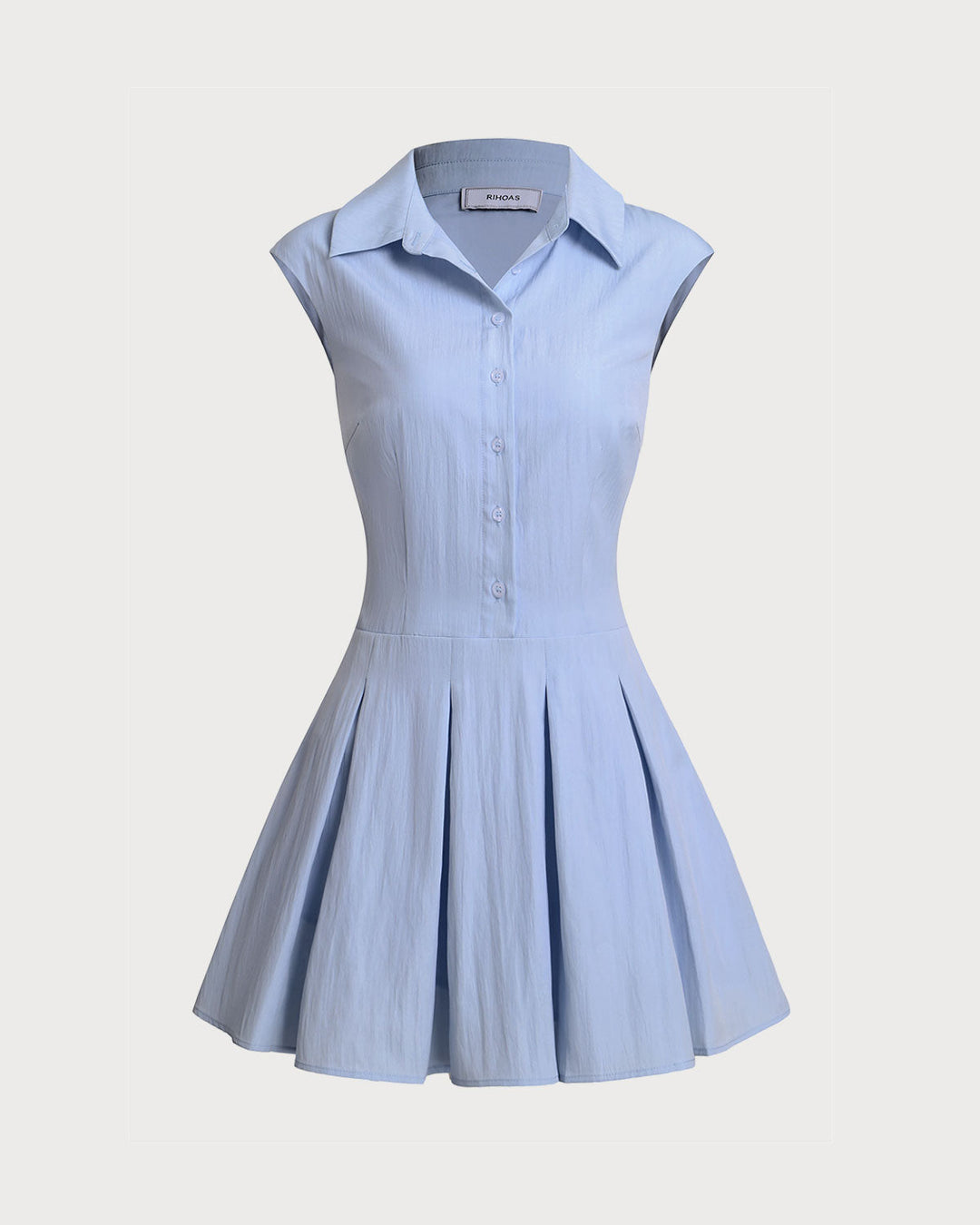 Morgan and Brooke | A-Line Sleeveless Mini Dress in Blue