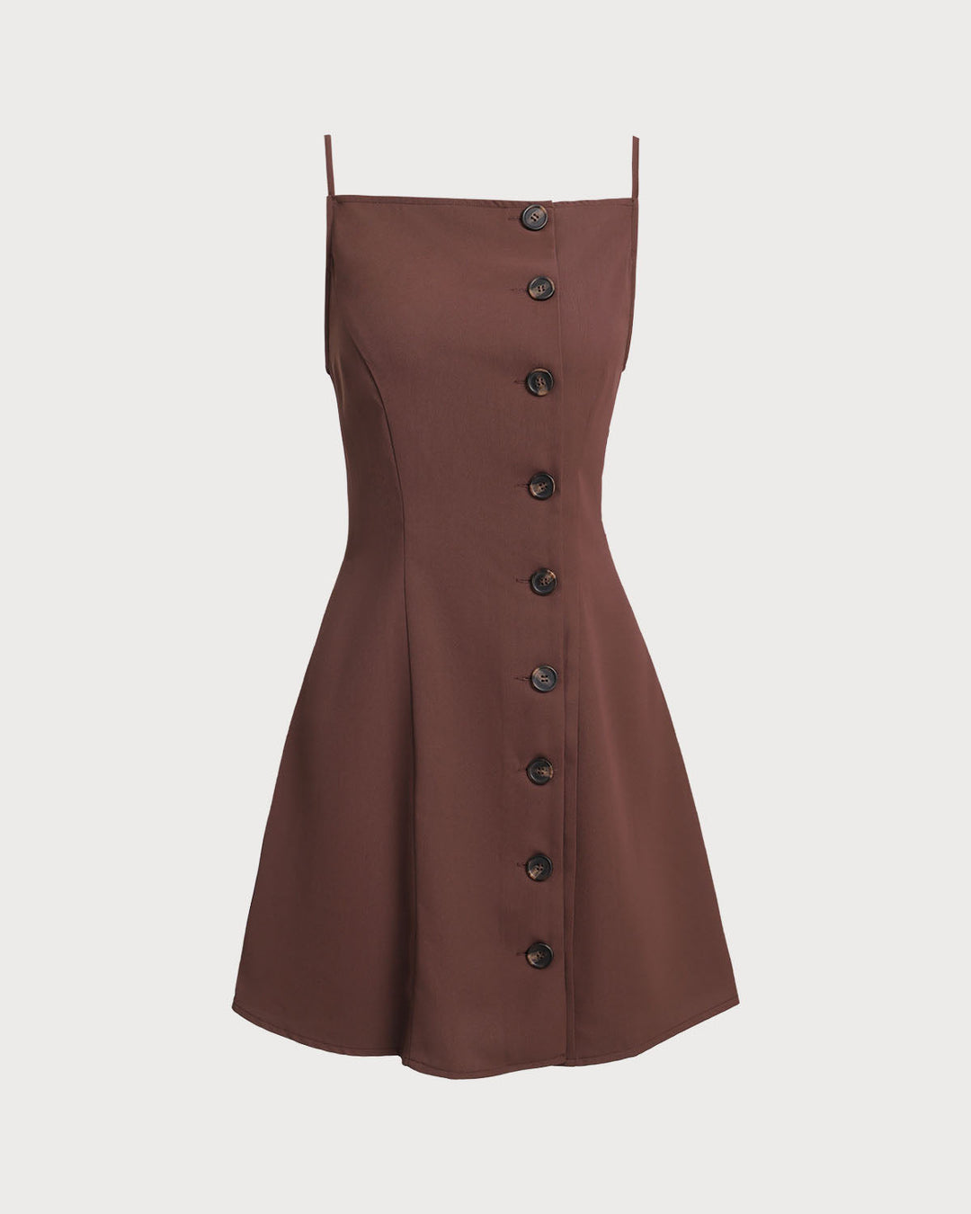 Morgan and Brooke | Brown Pleated Slip Mini Dress