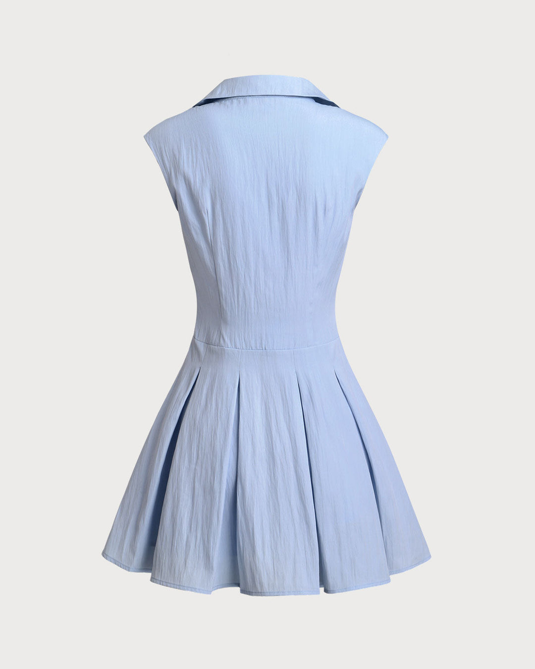 Morgan and Brooke | A-Line Sleeveless Mini Dress in Blue