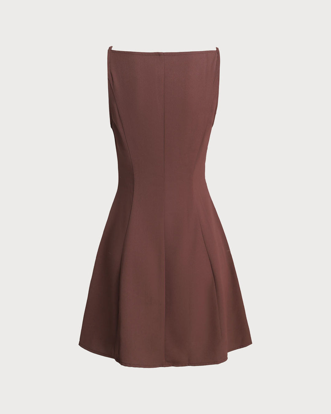 Morgan and Brooke | Brown Pleated Slip Mini Dress