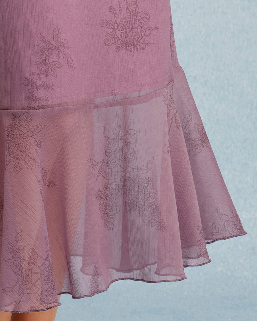Morgan and Brooke | Floral Midi Skirt for Women in Purple