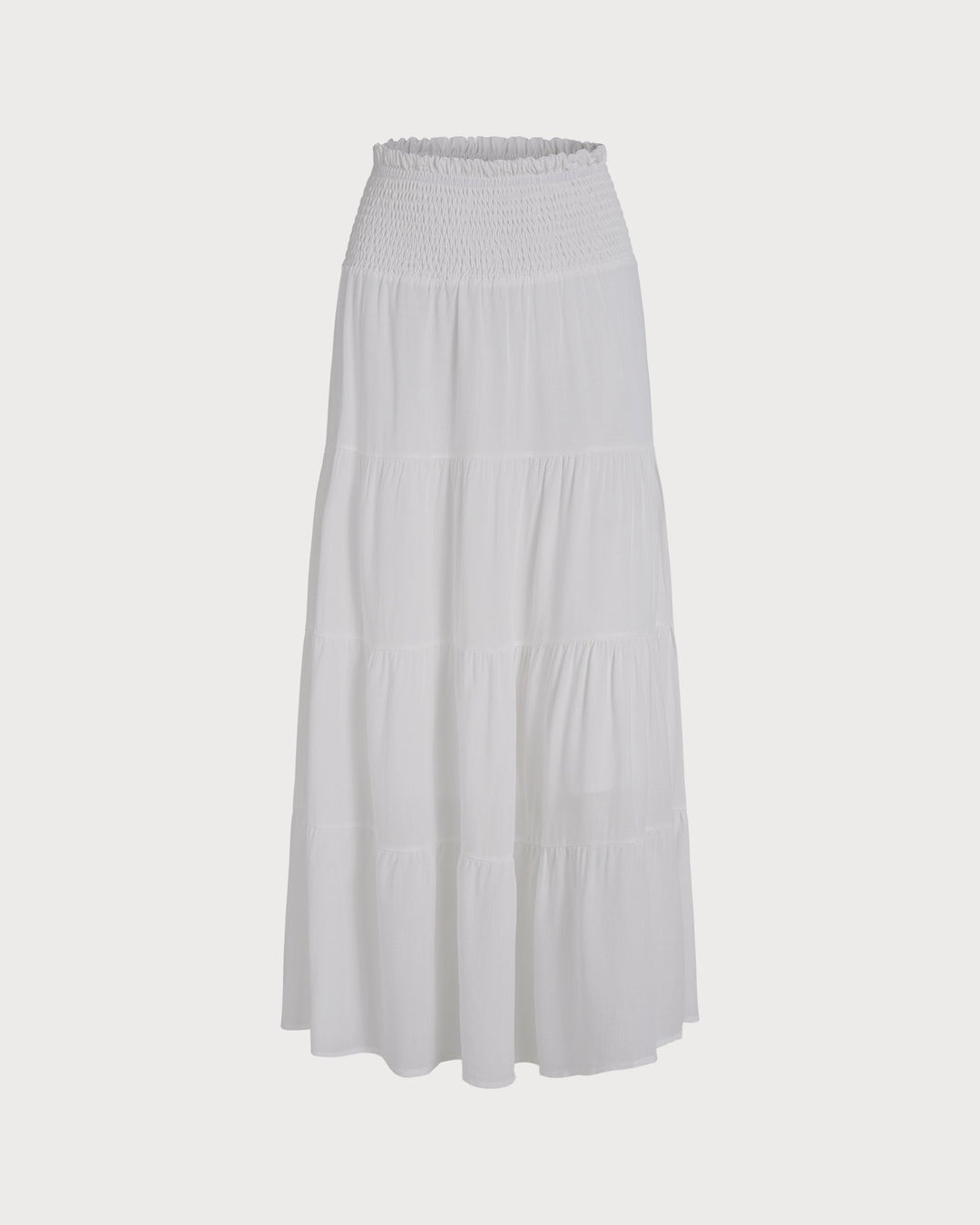 Morgan and Brooke | White Midi Flared Skirt