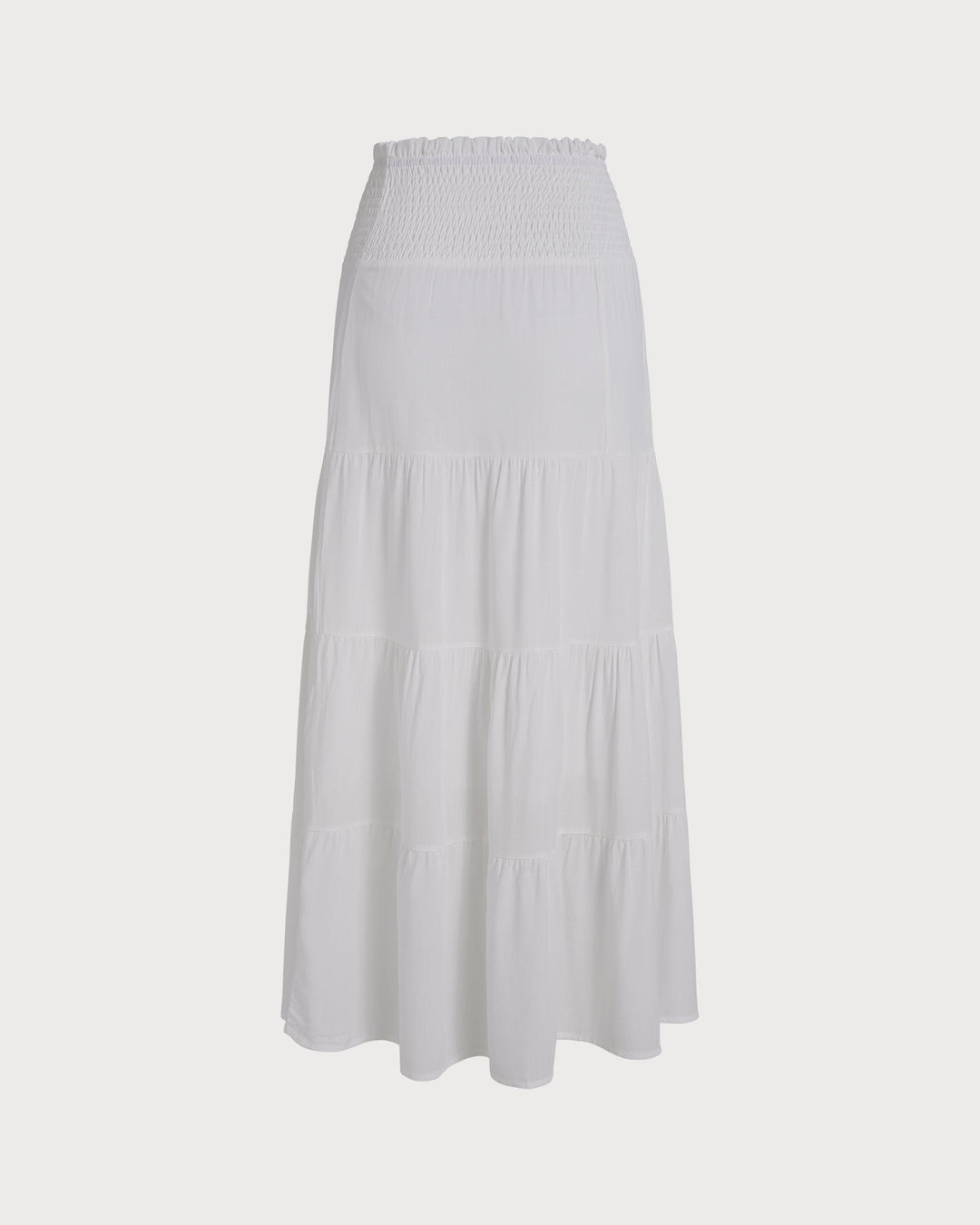 Morgan and Brooke | White Midi Flared Skirt