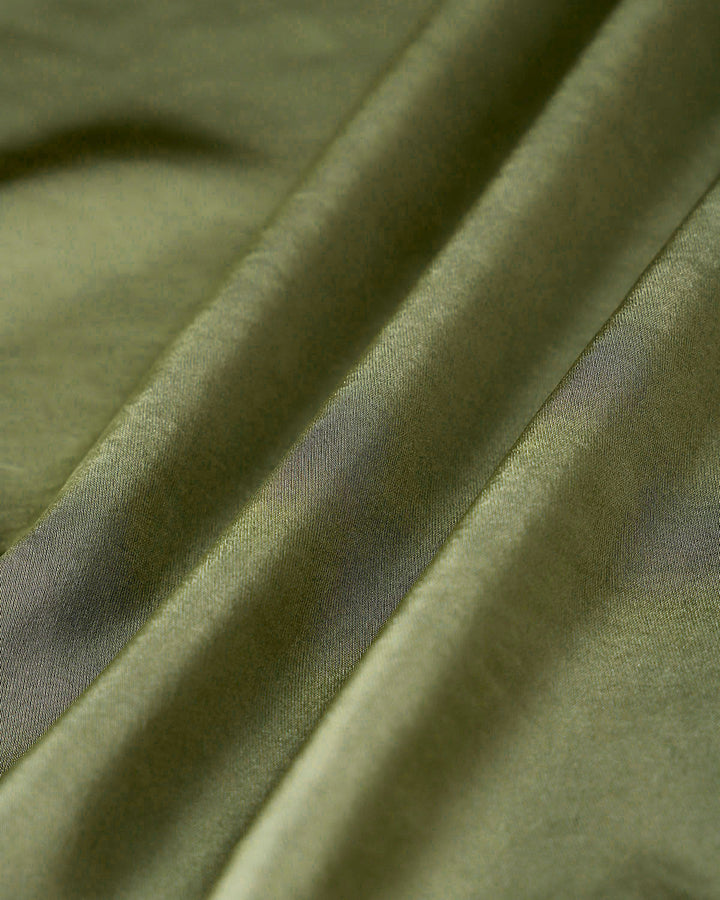 Morgan and Brooke | Green Satin A-Line Mini Skirt
